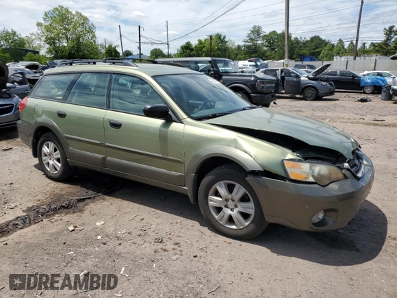 2005 Subaru Legacy Outback with VIN 4S4BP61C957393099, listed as a Copart auction lot 56896965 with Not provided miles and Salvage title. Bid and sale history available at DreamBid. Image 4.