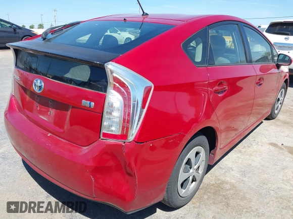 2012 Toyota Prius One with VIN JTDKN3DU6C1482934, listed as a IAAI auction lot 42196243 with 172,250 mi miles and . Bid and sale history available at DreamBid. Image 4.