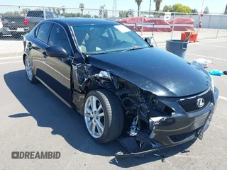 2007 Lexus IS 250 with VIN JTHBK262072036839, listed as a IAAI auction lot 42603071 with 196,683 mi miles and . Bid and sale history available at DreamBid. Image 1.