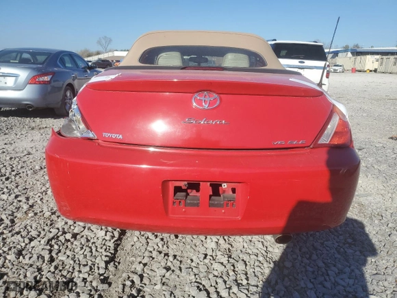 2005 Toyota Camry Solara SE with VIN 4T1FA38P55U062998, listed as a Copart auction lot 46280295 with 154,535 mi miles and Salvage Title. Bid and sale history available at carsss.com. Image 6.