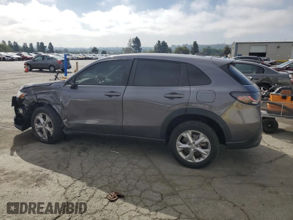 2023 Honda HR-V LX with VIN 3CZRZ2H30PM707849, listed as a Copart auction lot 56337495 with 26,589 mi miles and Salvage title. Bid and sale history available at DreamBid. Image 2.