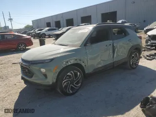 2024 Chevrolet TrailBlazer RS with VIN KL79MTSL1RB106783, listed as a Copart auction lot 50127865 with 17,968 mi miles and Salvage Title. Bid and sale history available at carsss.com. Image 1.