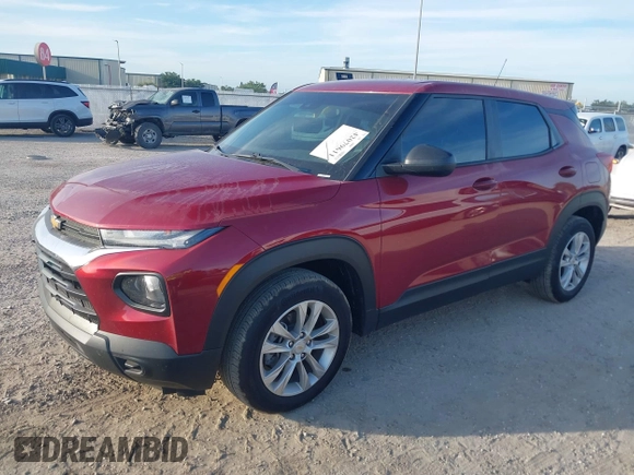 2021 Chevrolet TrailBlazer LS with VIN KL79MMS27MB005124, listed as a IAAI auction lot 42079611 with 38,033 mi miles and . Bid and sale history available at DreamBid. Image 2.
