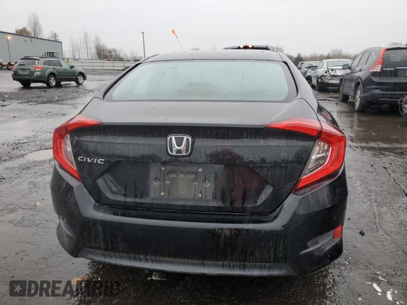 2016 Honda Civic LX with VIN 19XFC2F54GE223935, listed as a Copart auction lot 85038574 with 71,777 mi miles and Salvage Title. Bid and sale history available at carsss.com. Image 6.