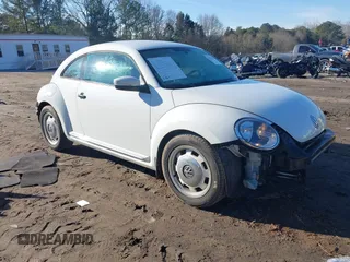 2015 Volkswagen Beetle Fleet Edition with VIN 3VWF17AT3FM602984, listed as a IAAI auction lot 41432981 with 111,000 mi miles and . Bid and sale history available at DreamBid. Image 1.