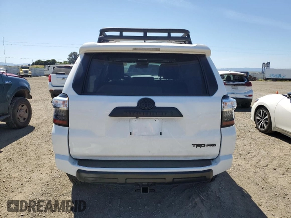 2024 Toyota 4Runner TRD Pro with VIN JTELU5JR7R6292957, listed as a Copart auction lot 56206205 with 9,814 mi miles and Salvage title. Bid and sale history available at DreamBid. Image 6.