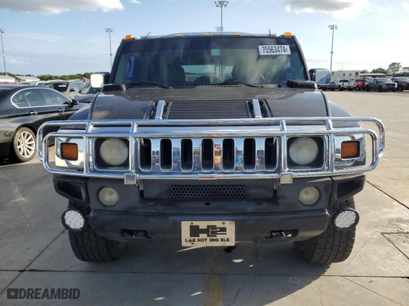 2003 Hummer H2 with VIN 5GRGN23U43H117109, listed as a Copart auction lot 75563474 with 0 mi miles and Non Repairable. Bid and sale history available at carsss.com. Image 5.