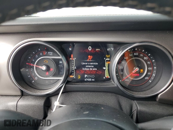 2019 Jeep Wrangler Unlimited Rubicon with VIN 1C4HJXFG6KW642011, listed as a Copart auction lot 53132185 with 67,435 mi miles and Salvage title. Bid and sale history available at DreamBid. Image 9.