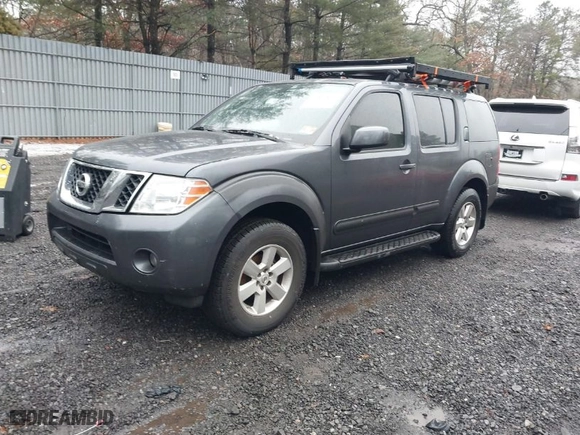 2012 Nissan Pathfinder SV with VIN 5N1AR1NBXCC611355, listed as a IAAI auction lot 41517590 with 128,870 mi miles. Bid and sale history available at carsss.com. Image 2.