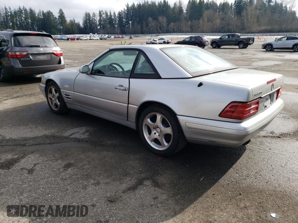1999 Mercedes-Benz SL with VIN WDBFA76F4XF182318, listed as a Copart auction lot 45552705 with 135,447 mi miles and Clean title. Bid and sale history available at DreamBid. Image 2.