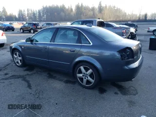 2004 Audi A4 3.0L with VIN WAULT68E64A179570, listed as a Copart auction lot 82654564 with 158,810 mi miles and Salvage Title. Bid and sale history available at carsss.com. Image 2.