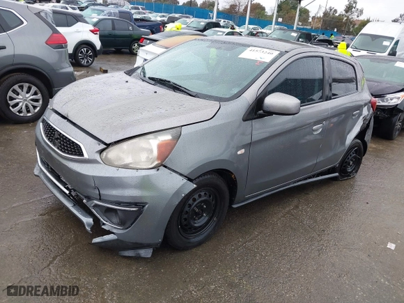 2017 Mitsubishi Mirage ES with VIN ML32A3HJ9HH004598, listed as a IAAI auction lot 41573240 with 97420 miles. Bid and sale history available at carsss.com. Image 17.