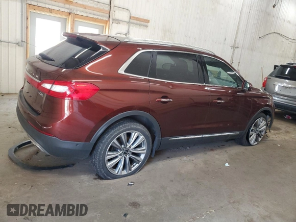2016 Lincoln MKX Reserve with VIN 2LMTJ8LP3GBL42097, listed as a Copart auction lot 53997905 with 68,700 mi miles and Salvage Title. Bid and sale history available at carsss.com. Image 3.