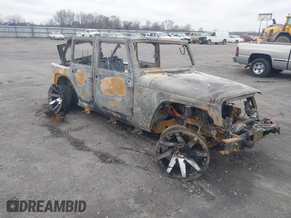 2008 Jeep Wrangler Unlimited Sahara with VIN 1J4GA59158L525516, listed as a IAAI auction lot 41611079 with Not Provided miles and . Bid and sale history available at DreamBid. Image 1.