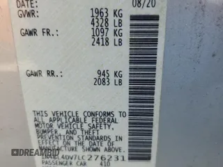 2020 Nissan Altima SV z VIN 1N4BL4DV7LC276231, wystawiony jako Copart lot #51914685 z przebiegiem 65 687 mil mil oraz Szkoda całkowita • Salvage title. Historia ofert i sprzedaży dostępna na DreamBid. Obrazek 12.
