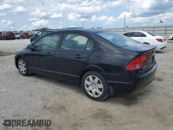 2008 Honda Civic LX with VIN 2HGFA16528H355518, listed as a Copart auction lot 58715425 with 163,409 mi miles and Salvage title. Bid and sale history available at DreamBid. Image 2.