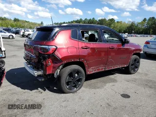 2021 Jeep Compass Altitude with VIN 3C4NJDBB8MT557658, listed as a Copart auction lot 55430545 with 53,691 mi miles and Salvage title. Bid and sale history available at DreamBid. Image 3.