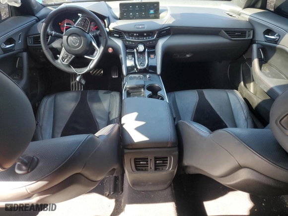 2021 Acura TLX w/A-Spec Package with VIN 19UUB5F56MA013302, listed as a Copart auction lot 50622565 with 47,059 mi miles and Salvage Title. Bid and sale history available at carsss.com. Image 8.