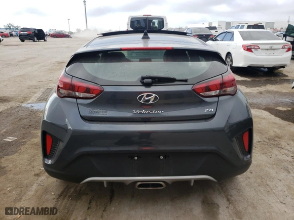 2020 Hyundai Veloster 2.0 with VIN KMHTG6AF3LU028964, listed as a Copart auction lot 42565633 with 40,855 mi miles. Bid and sale history available at carsss.com. Image 6.
