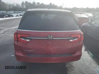 2022 Honda Odyssey EX-L with VIN 5FNRL6H72NB000481, listed as a Copart auction lot 43406015 with 43,353 mi miles and Salvage Title. Bid and sale history available at DreamBid. Image 6.