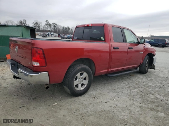 2009 Dodge Ram 1500 SLT with VIN 1D3HB18P69S749642, listed as a Copart auction lot 44343995 with 142,390 mi miles and Salvage Title. Bid and sale history available at carsss.com. Image 3.