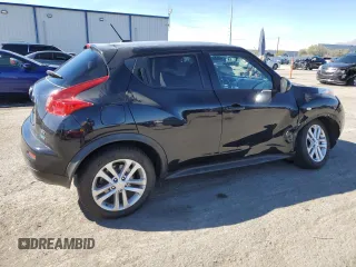 2014 Nissan Juke SV with VIN JN8AF5MR0ET355009, listed as a Copart auction lot 47215825 with 105,129 mi miles and Salvage Title. Bid and sale history available at carsss.com. Image 3.