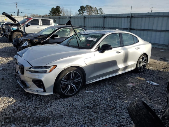2022 Volvo S60 R-Design with VIN 7JRBR0FM2NG174533, listed as a Copart auction lot 78751203 with 22,814 mi miles. Bid and sale history available at carsss.com. Image 1.