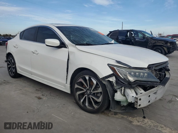 2017 Acura ILX w/Premium/A-SPEC Pkg with VIN 19UDE2F87HA000628, listed as a Copart auction lot 82683224 with 0 mi miles and Salvage Title. Bid and sale history available at carsss.com. Image 4.