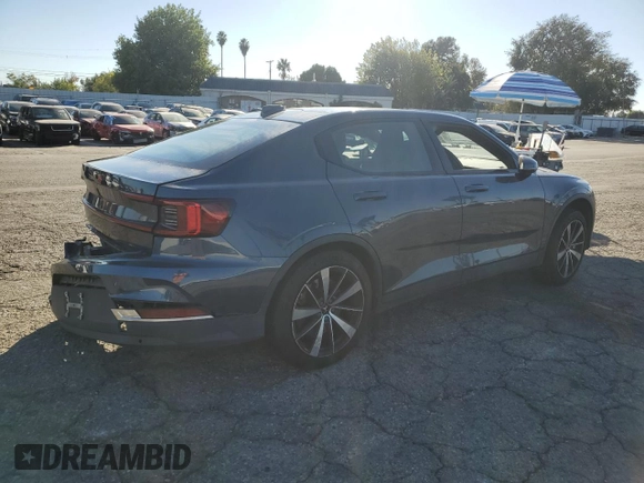 2021 Polestar 2 Launch Edition with VIN LPSED3KA6ML016587, listed as a Copart auction lot 79873454 with 0 mi miles and Salvage Title. Bid and sale history available at carsss.com. Image 3.