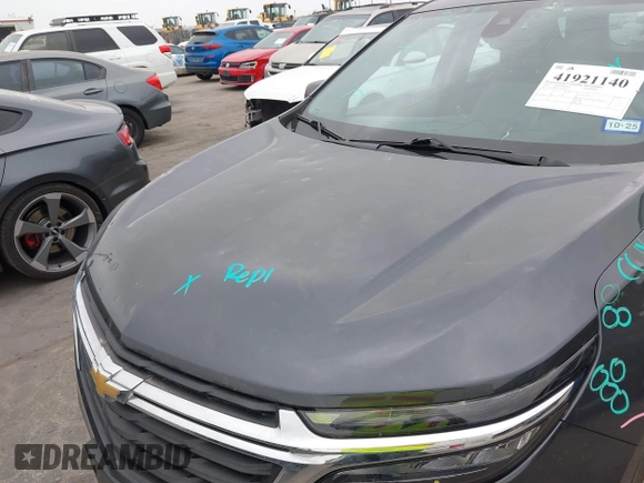 2022 Chevrolet Equinox LS with VIN 3GNAXHEVXNS179349, listed as a IAAI auction lot 41921140 with 40,577 mi miles and . Bid and sale history available at DreamBid. Image 6.