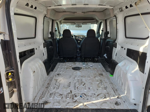2017 Ram ProMaster City Cargo Tradesman with VIN ZFBERFABXH6F18310, listed as a Copart auction lot 60811265 with 41,930 mi miles and Salvage title. Bid and sale history available at DreamBid. Image 10.