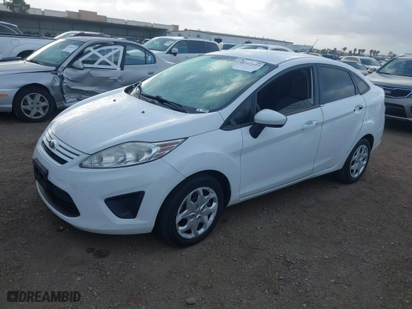 2013 Ford Fiesta S with VIN 3FADP4AJ7DM142687, listed as a IAAI auction lot 41911615 with 98,965 mi miles. Bid and sale history available at carsss.com. Image 2.