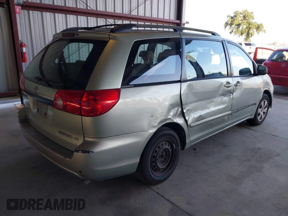 2006 Toyota Sienna CE with VIN 5TDZA23C26S554717, listed as a IAAI auction lot 42153356 with 198,556 mi miles. Bid and sale history available at carsss.com. Image 4.