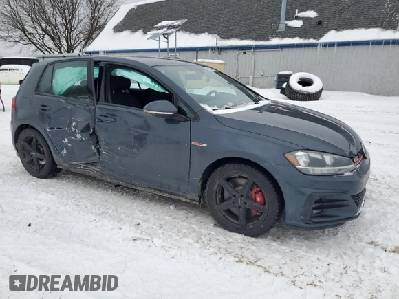 2020 Volkswagen Golf GTI S with VIN 3VW6T7AU0LM010005, listed as a Copart auction lot 46279925 with 66,307 mi miles and Salvage Title. Bid and sale history available at carsss.com. Image 4.