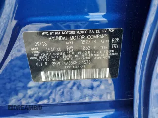 2019 Hyundai Accent SEL with VIN 3KPC24A35KE054573, listed as a Copart auction lot 66368645 with Not provided miles and Clean title. Bid and sale history available at DreamBid. Image 12.