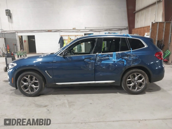 2021 BMW X3 xDrive30i with VIN 5UXTY5C02M9G23931, listed as a IAAI auction lot 41949325 with 44,345 mi miles and . Bid and sale history available at DreamBid. Image 14.