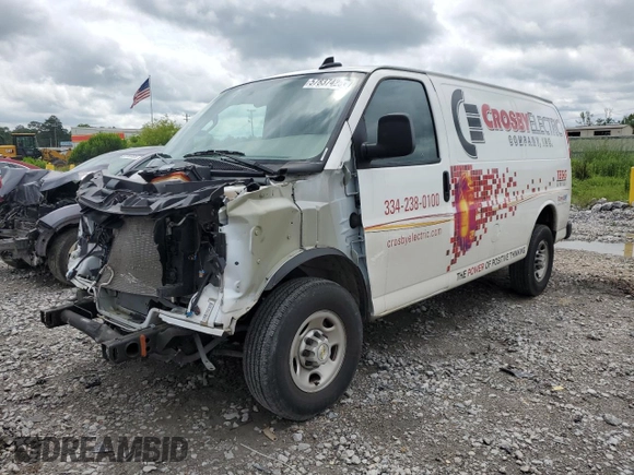2024 Chevrolet Express Cargo с VIN 1GCWGAF79R1103764, выставлен на аукционе Copart как лот 57837425 с пробегом 24 563 миль миль и Списание • Salvage title. История ставок и продаж доступна на DreamBid. Изображение 1.