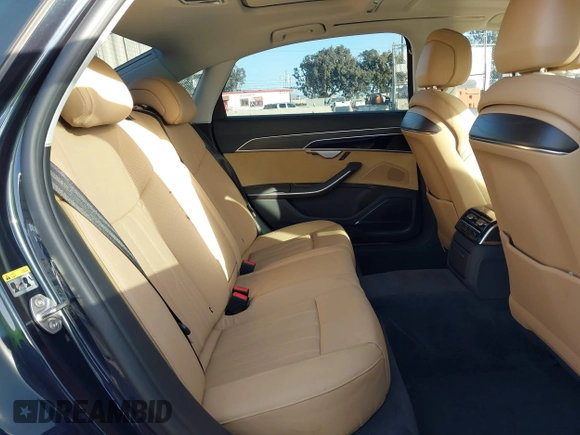 2021 Audi A8 with VIN WAU8DAF82MN024168, listed as a IAAI auction lot 41135584 with 15,946 mi miles. Bid and sale history available at carsss.com. Image 8.