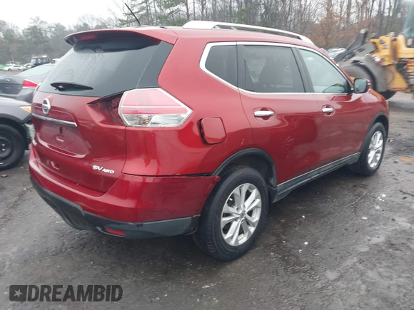 2014 Nissan Rogue SV with VIN 5N1AT2MV4EC750368, listed as a IAAI auction lot 41555157 with 197,315 mi miles. Bid and sale history available at carsss.com. Image 4.