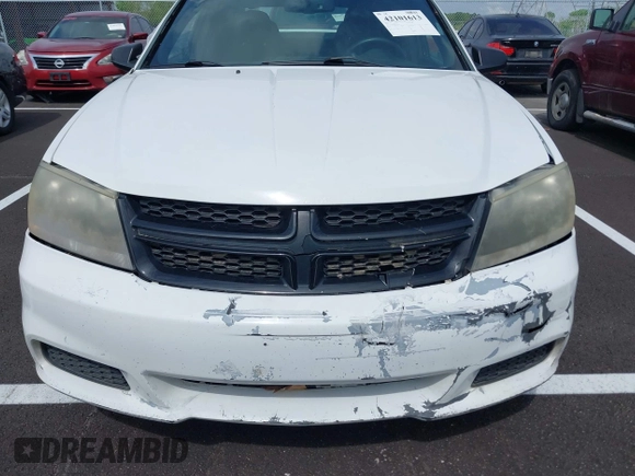 2014 Dodge Avenger SE with VIN 1C3CDZAB5EN189197, listed as a IAAI auction lot 42101613 with Not Provided miles and . Bid and sale history available at DreamBid. Image 6.