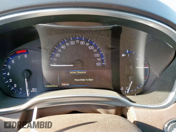 2016 Cadillac SRX Performance Collection with VIN 3GYFNCE37GS573748, listed as a Copart auction lot 57506005 with 136,605 mi miles and Salvage title. Bid and sale history available at DreamBid. Image 9.
