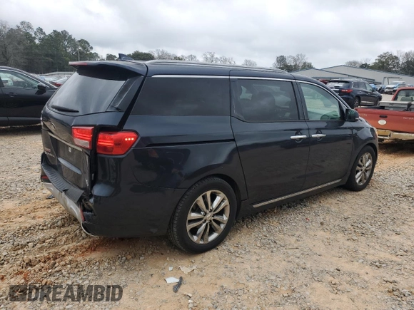 2016 Kia Sedona SX-L with VIN KNDME5C12G6118059, listed as a Copart auction lot 47723945 with 177,391 mi miles and Salvage Title. Bid and sale history available at carsss.com. Image 3.