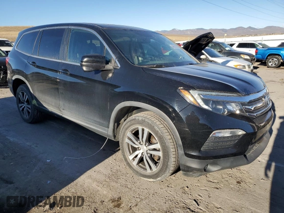 2017 Honda Pilot EX-L with VIN 5FNYF6H53HB047086, listed as a Copart auction lot 46615165 with 114,663 mi miles and Salvage Title. Bid and sale history available at DreamBid. Image 4.