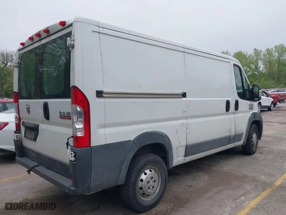 2014 Ram ProMaster Cargo Van with VIN 3C6TRVAG9EE107419, listed as a IAAI auction lot 42078927 with 324,702 mi miles. Bid and sale history available at carsss.com. Image 4.