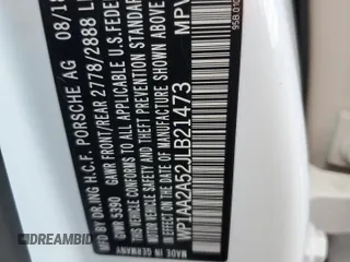 2018 Porsche Macan z VIN WP1AA2A52JLB21473, wystawiony jako Copart lot #58467485 z przebiegiem 36 720 mil mil oraz Szkoda całkowita • Salvage title. Historia ofert i sprzedaży dostępna na DreamBid. Obrazek 13.