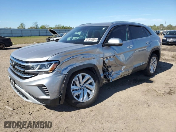 2023 Volkswagen Atlas SE with VIN 1V2JE2CA5PC209957, listed as a Copart auction lot 81876964 with 11,022 mi miles and Salvage title. Bid and sale history available at DreamBid. Image 1.