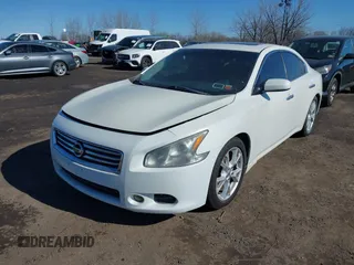 2013 Nissan Maxima SV with VIN 1N4AA5AP4DC818514, listed as a IAAI auction lot 41647195 with 143,476 mi miles and . Bid and sale history available at DreamBid. Image 2.