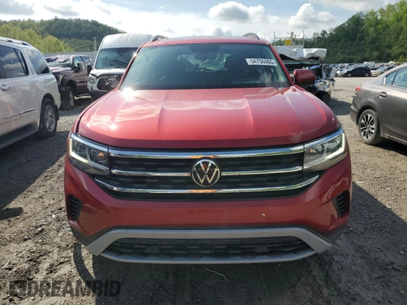 2021 Volkswagen Atlas SE z VIN 1V2KR2CA2MC505815, wystawiony jako Copart lot #54756465 z przebiegiem 51 653 mil mil oraz Szkoda całkowita • Salvage title. Historia ofert i sprzedaży dostępna na DreamBid. Obrazek 5.