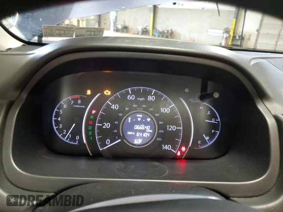 2013 Honda CR-V EX with VIN 2HKRM4H54DH604789, listed as a Copart auction lot 53092695 with 66,640 mi miles and Salvage Title. Bid and sale history available at carsss.com. Image 9.