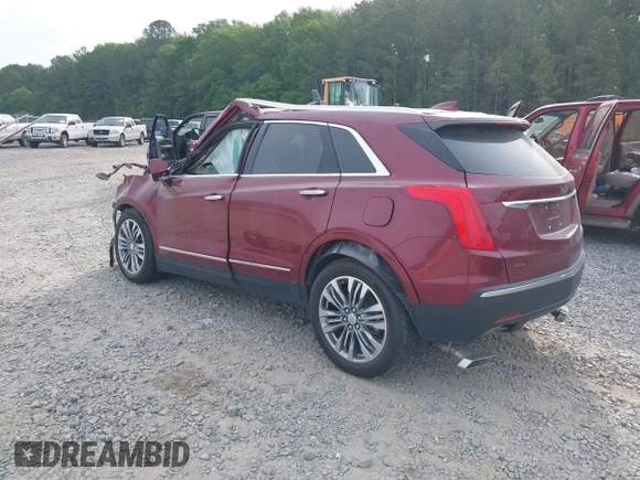 2017 Cadillac XT5 Premium Luxury AWD with VIN 1GYKNERS6HZ297417, listed as a IAAI auction lot 42098439 with 1 mi miles. Bid and sale history available at carsss.com. Image 3.